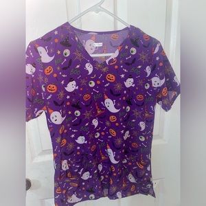 Halloween Scrub top